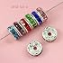 BRCbeads 6mm Silver Plated Crystal Rondelle Spacer Beads 100pcs per bag