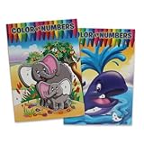 2 Pack Assorted Color By Numbers Series II Coloring Books