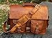 Handmadecraft Leather Unisex Real Leather Messenger Bag for Laptop Briefcase Satchel