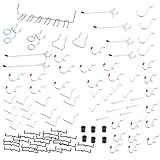 Pegboard Hooks Variety Set, Peg Hooks Variety Assortment, Peg Board Hooks Kit