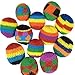 OIG Brands Hacky Sack Juggling Balls Set - Fun Colors and Designs for Kids Hackeysacks Carnival Prizes 12 Pack (Rasta)
