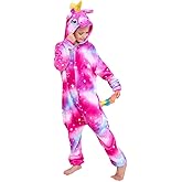NewCute Kids Unicorn Onesie Animal Pajamas Halloween Cosplay Costume Sleepwear Gift for Girls and Boys.