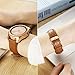 for Galaxy Watch 42mm Bands Leather - 2 Pack Softer Genuine Leather Watch Straps with Rose Gold Buckle, White and Brown