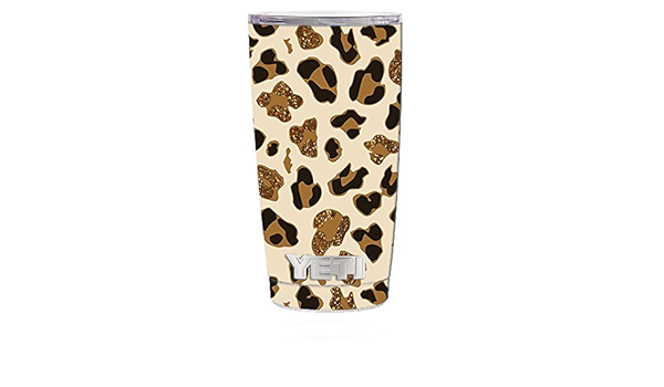 leopard print yeti tumbler