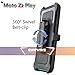 COVRWARE Iron Tank Case for Moto Z2 Play / Z2 Force with Built-in Screen Protector Heavy Duty Full-Body Holster Armor [Brushed Metal Texture Designed] Case [Belt Clip][Kickstand], Teal