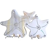 Fantasy Starfish Hair Clip,Novelty Acetate Claw Clips,Small Hair Clips for Women,White