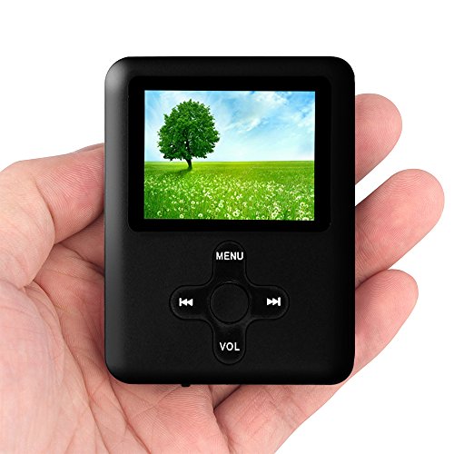 Lecmal Portable MP3\/MP4 Player with 16GB Micro SD Card Mini USB Port