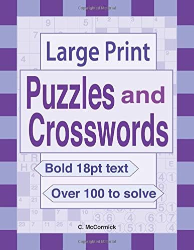 Large Print Puzzles and Crosswords