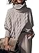 Choies Women's Acrylic Loose High Neck Chunky Cable Long Sleeve Sweater