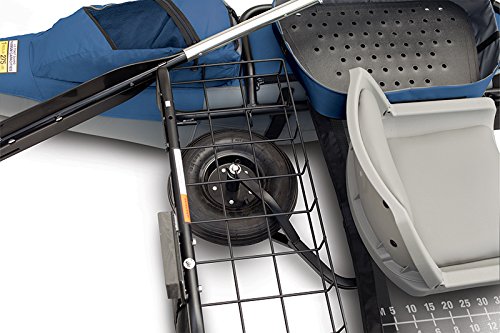 Classic Accessories Colorado XTS Inflatable Fishing Pontoon Boat With Transport Wheel, Motor Mount & Swivel Seat