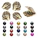 50PC Saltwater Akoya Pearls Oysters with 7-8mm Love Wish Pearl Inside Mixed Colors, Jewelry Making or Birthday Gifts