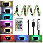 IBEET LED Strips Bias TV Backlight,16 Colors RGB Lights with Remote Control for HDTV, Flat Screen TV Accessories and Desktop PC