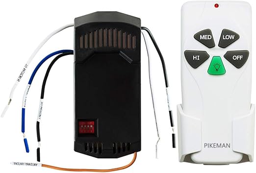 Universal Ceiling Fan Remote Control And Receiver Complete Kit