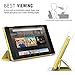 MoKo Case for All-New Amazon Fire HD 8 Tablet (7th Generation, 2017 Release Only)-Lightweight Slim Shell Stand Cover with Translucent Frosted Back for Fire HD 8, Lemon YELLOW (with Auto Wake/Sleep)