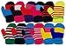 12 Pairs Winter Magic Gloves for Kids Toddlers, Stretchy Warm Bulk Pack Boys Girls Children (12 Pairs Mittens)