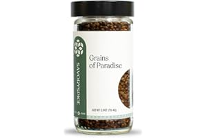 SAVORY SPICE SHOP Savory Spice Grains of Paradise (2.8 oz) - Whole Alligator Pepper Seeds - Authentic Melegueta Pepper for Grinding, Finishing, and Cooking