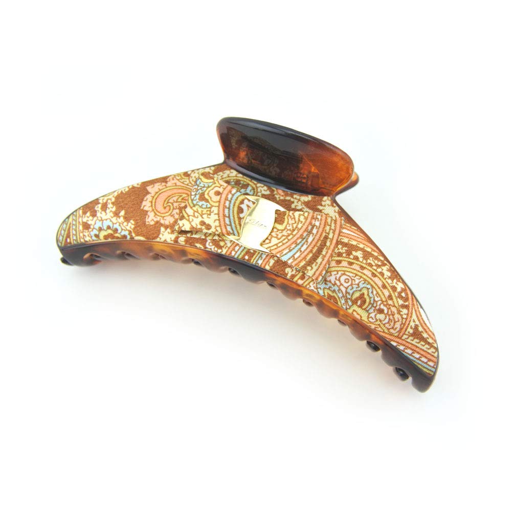 Meilliwish Noble Beautiful Lady Hair Claw Clip 1 PCS(D90)(SemicircleBrown)