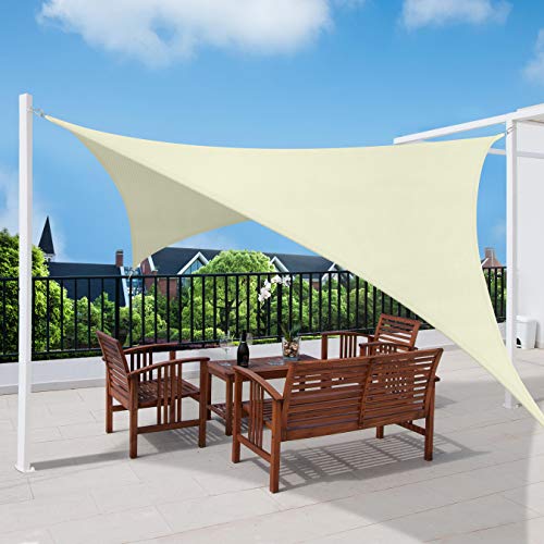 Sonnensegel rechteckig 2x4m Balkon Sonnensegel Wasserdicht Terrasse Sonnenschutz Segel Creme – Sol Royal Sonnensegel Balkon Segeltuch UV Sonnenschutz Garten Pool Camping - Sonnen Segel PS9 – Bild 8