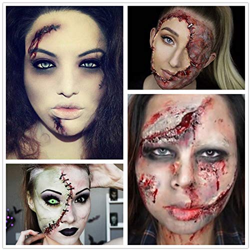 COKOHAPPY Halloween Party Stage Special Effects Wound Scar Nude Color Putty/Wax Fake Face Paint Fancy Cosplay Makeup (1.76oz) - Thumbnail 3