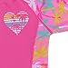 TFJH E 1PCS Girls Long Sleeve Swimsuit UPF 50+ Rashguard,Pink,7-8Y(Tag No.140/146)