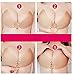 Yolika Backless Strapless Self Adhesive Bra Invisible Silicone Push-up Bras with Drawstring for Women (D Cup, Nude)