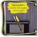 Five Star 2 Inch Zipper Binder, 3 Ring Binder, Removable File Folders, Durable, Black (73289)
