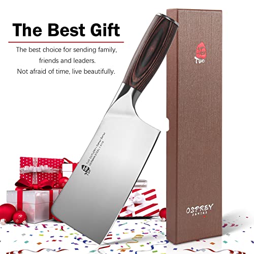 TUO Chopper Knife 6 inch Chinese Heavy Duty Butcher Knife Vegetable Meat Cleaver Knife