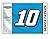 Danica Patrick #10 2016 3x5 DRIVER NUMBER Flag w/grommets Outdoor Banner Nascar Racing