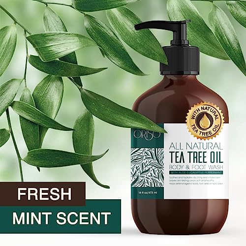 Tea Tree Oil Body Wash Helps Athletes Foot, Ringworm, Jock Itchy