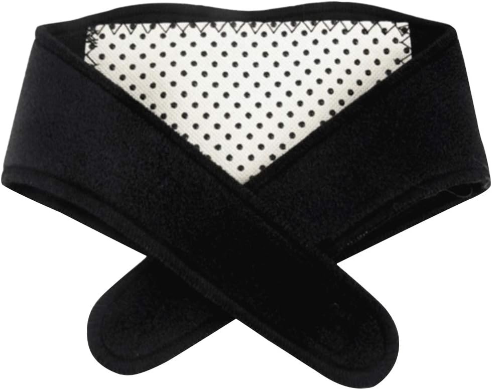 Amazon Com Healifty Neck And Shoulder Massager Tourmaline Magnetic Therapy Neck Massager Neck Guard Self Heating Belt Magnetic Therapy Wrap Neck Brace Black Health Personal Care