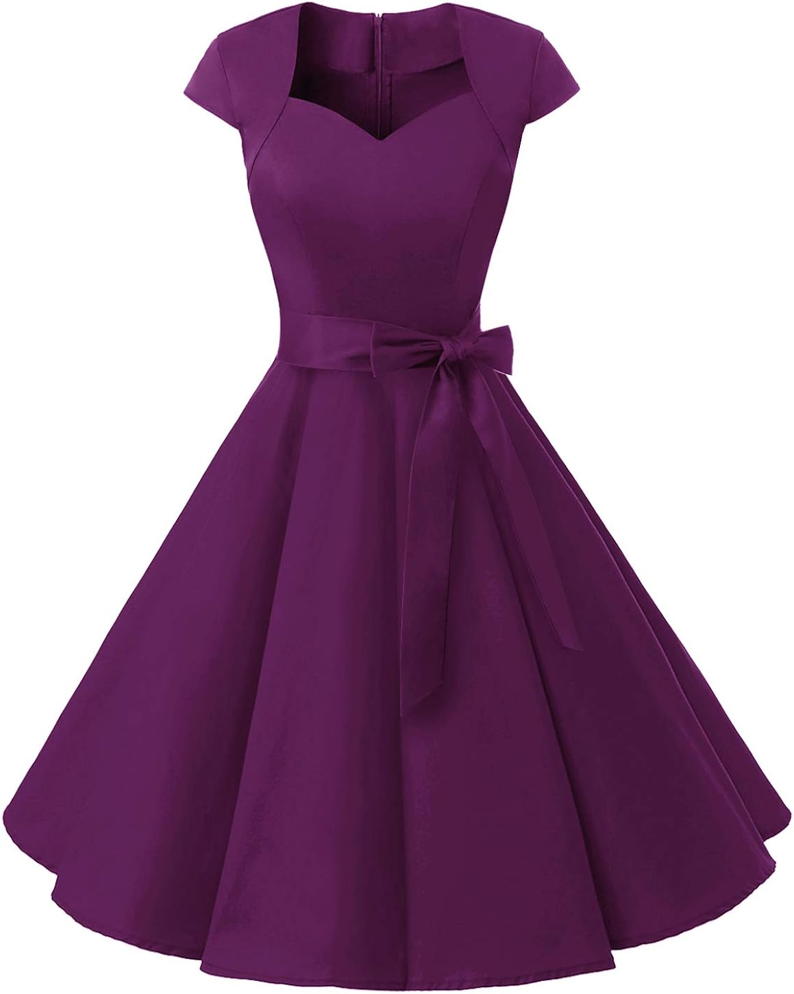 Muadress Robe Vintage Rockabilly De Cocktail Annees 50 Retro Robe Plissee Et Evasee Au Genou Col Coeur Mancheron Cocktail Vetements Eng Bouldermicrofinance Org