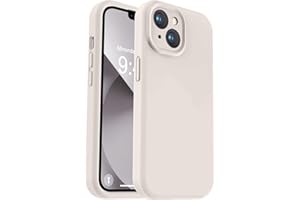 Vooii Compatible with iPhone 13 Case, Liquid Silicone Upgrade [Camera Protection] [Soft Anti-Scratch Microfiber Lining] Shockproof Phone Case for iPhone 13 6.1 inch - Stone