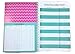 Home Finance & Bill Organizer with Pockets (Bright Flowers)
