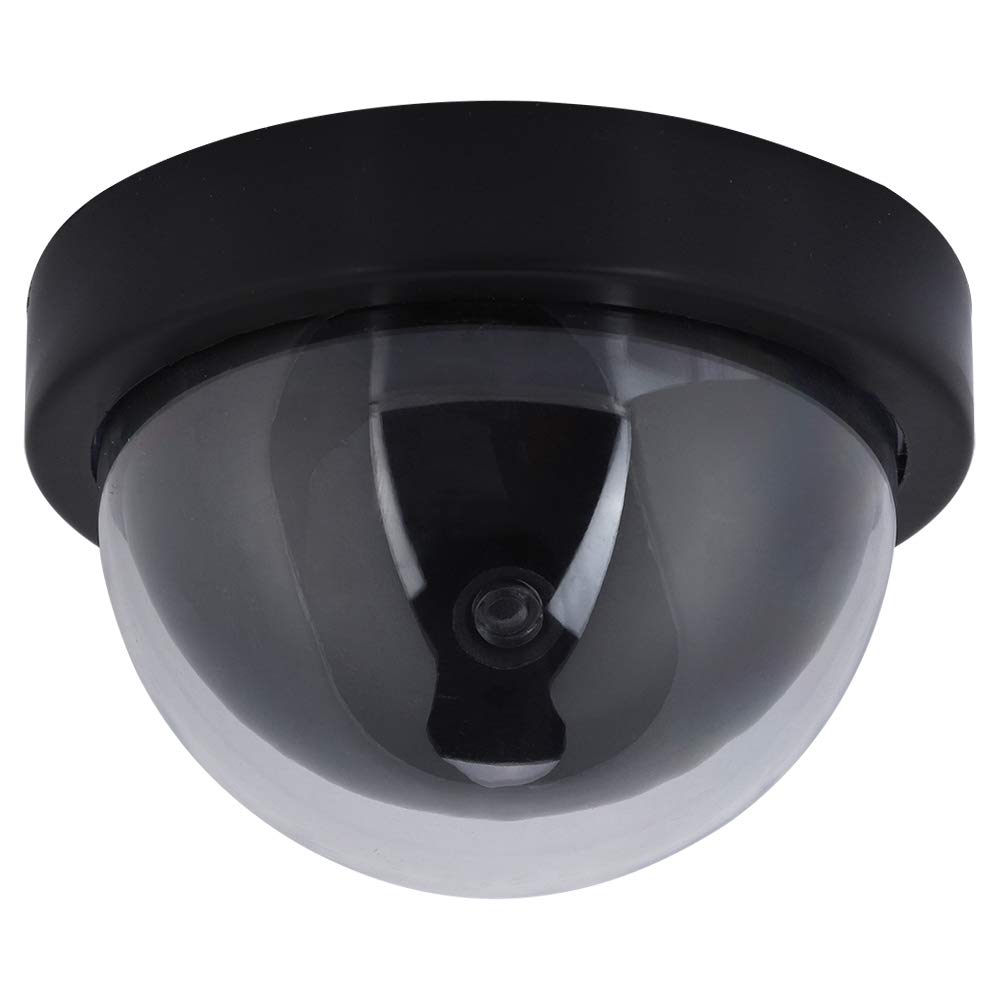 Indoor/Outdoor Dummy Camera, Dummy Dome CCTV Camera Fake Security Camera with LED Blinking Light Fake Surveillance Camera for Homes & Business