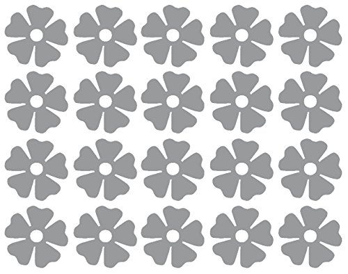 image for Fabulous Wall Art Stickers 20 x Flower shaped vinyl Stickers, Decal, M