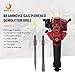 BEAMNOVA Demolition Hammer Gas Powered Demolition Drill Jack Hammer Hand-held Rock Drill with Point and Flat Chisel, Punch Single Cylinder, Gloves, Air Cooling