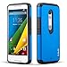 J&D Case Compatible for Moto Droid Maxx 2 Case, Heavy Duty [Dual Layer] Hybrid Shock Proof Protective Rugged Bumper Case for Moto Droid Maxx 2 Case - Blue
