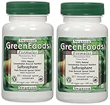 Swanson GreenFoods Sulforaphane 400mcg (2 Bottles each of 60 Veggie Capsules)