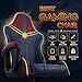 Marvel Avengers Captain Marvel Gaming Chair High End Ergonomic Neck Lumbar Support Armrests Tilting Computer Desk Office Executive Leather Racing Chair