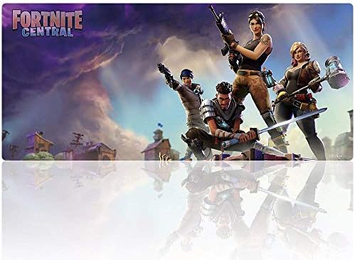 Utimor Professional Large Gaming Mouse Pad, Extended Size Desk Mat Non-slip Rubber Base with Stitched Edges for Computer, PC and Laptop (90x40 Fortnite001)