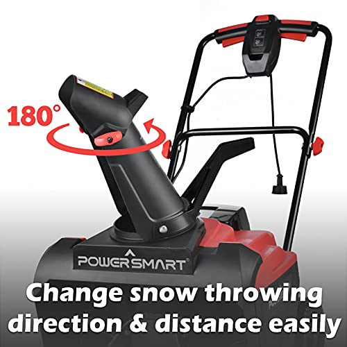 PowerSmart Electric Snow Blower, 21Inch Single Stage Snow Thrower