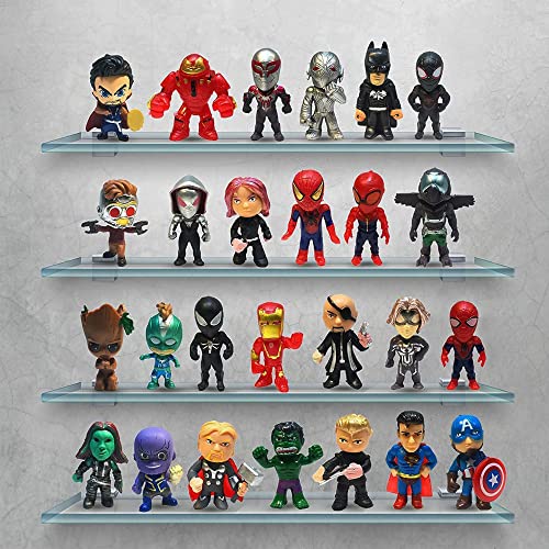 Superhero Mini Action Figures Sets for Kids,Cupcake Figurines for