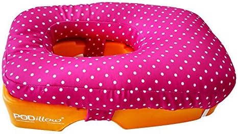 PODillow Be Worry Free! The Innovative FACE Down Pillow with Safety Pocket-DOTS