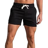 Men's 3" Short Slim Fitted Gym Workout Sweat Running Exercise Athletic Lounge Shorts