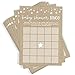 Printed Party Baby Shower Games – Bingo Game for Boy or Girl, Rustic Kraft Paper Theme, 50 Cards