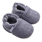 Fheaven Fashion Autumn and Winter Warm Baby Girls Shoes Sneaker Anti-slip Soft Sole Toddler Shoes (US:4, Gray)