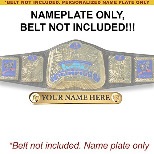 Personalized Nameplate for Adult WWE Smackdown Tag Team Championship Replica Belt