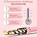 Hair Curling Iron - Professional Automatic Hair Curler Wand Instant Heat Curling Iron Hair Waver Automatic Roller 360 Rotating Roller with 3 Adjustable Temperature for Woman & Lady & Girls (Pink)