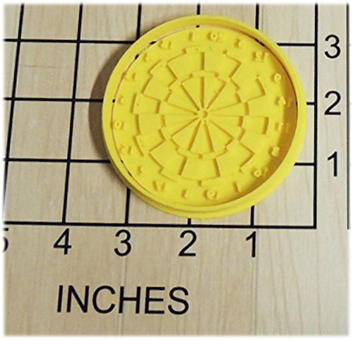 Dart Board Fondant Cookie Cutter and Stamp #1303