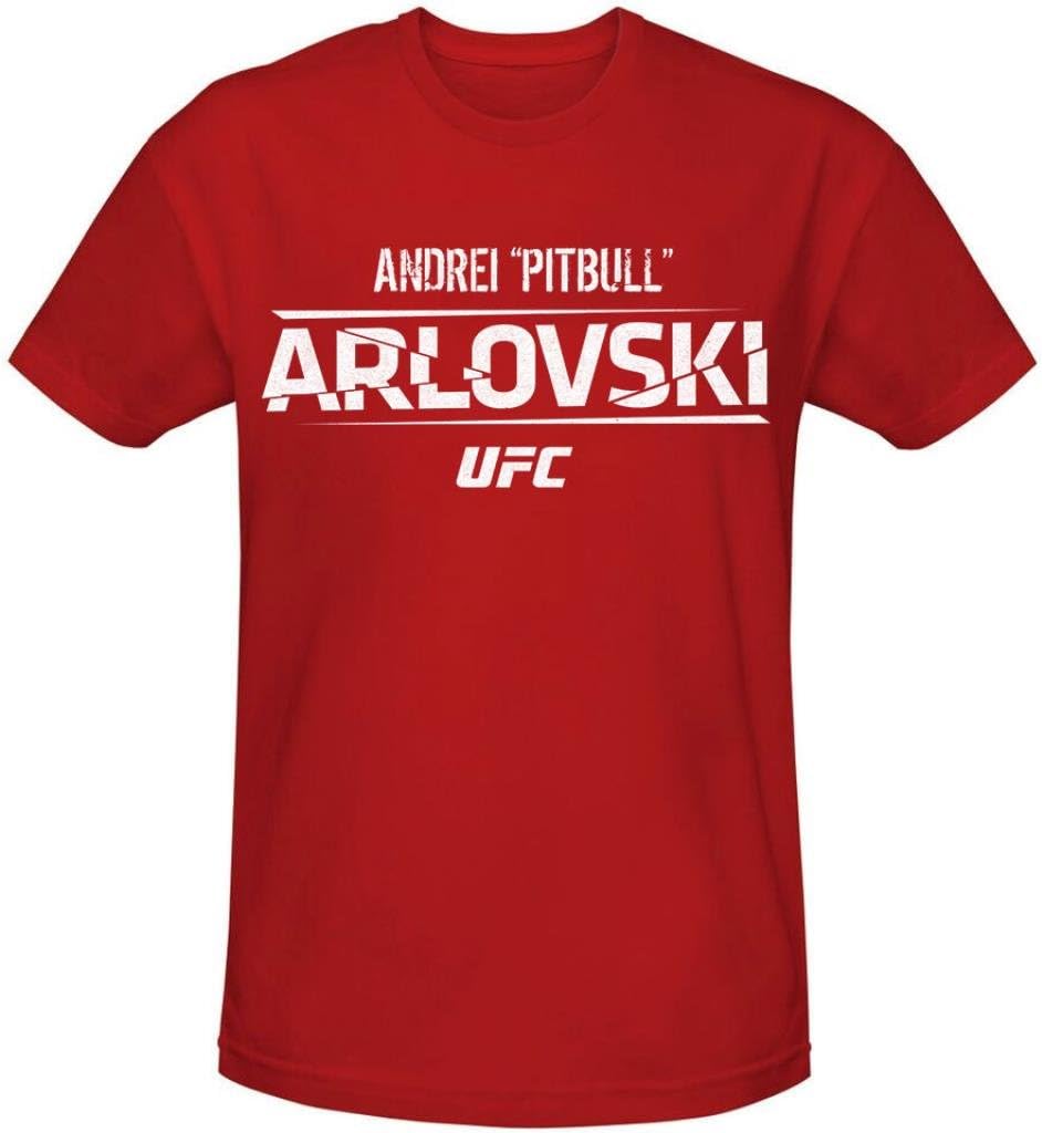 UFC Andrei Pitbull Arlovski Graphic T-Shirt-Red